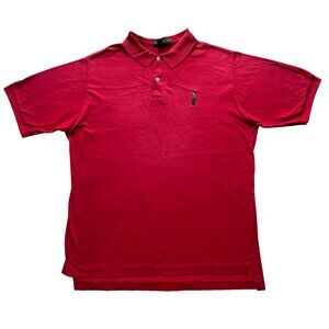 Men's Vintage Red Golf Polo Country Cottons XL Made in USA Single Stitch